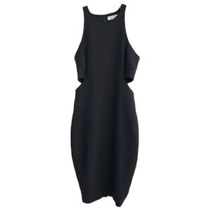 Elizabeth and James Black Cutout Mini Dress